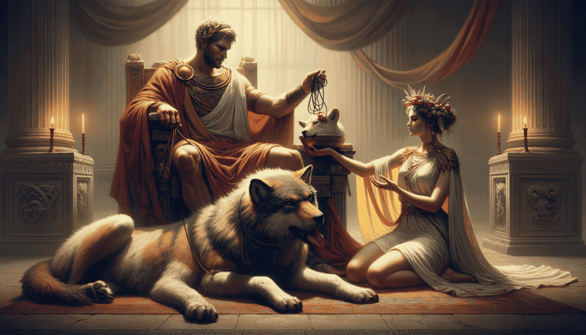 Mars and Rhea Silvia: Divine Encounters and the Birth of Rome's Founders 3 Image Description