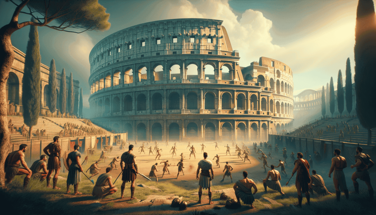 The Arena and Entertainment: Gladiators and Games in Ancient Rome 1 Image Description