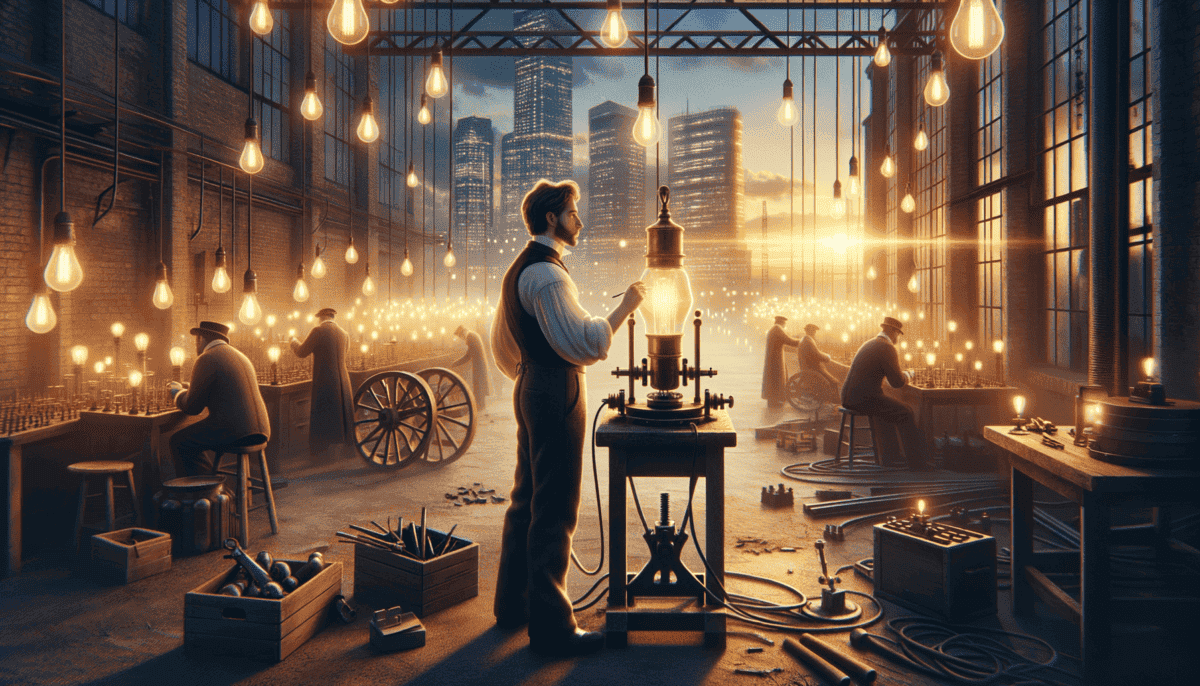 Thomas Edison: Lighting Up the World with the Electric Bulb 4 Image Description