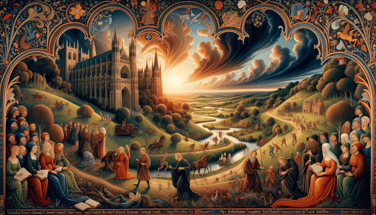 The Canterbury Tales: A Medieval Journey of Faith and Tales by Geoffrey Chaucer 4 Image Description