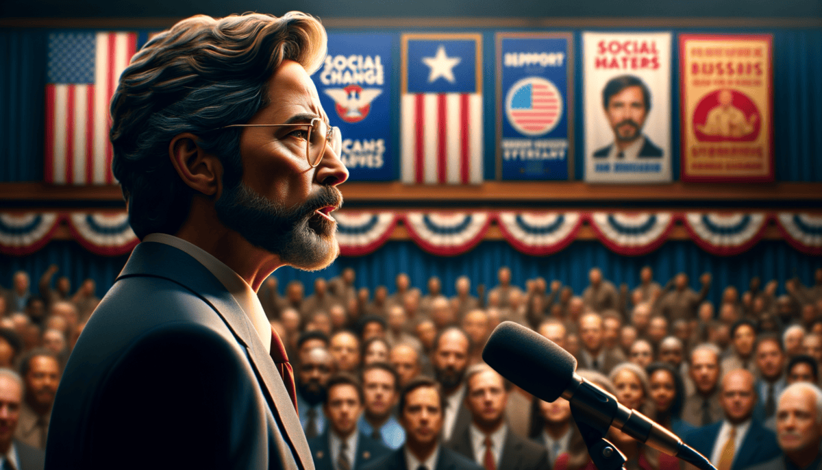 Jon Stewart: Transforming Comedy into a Political Spotlight 4 Image Description