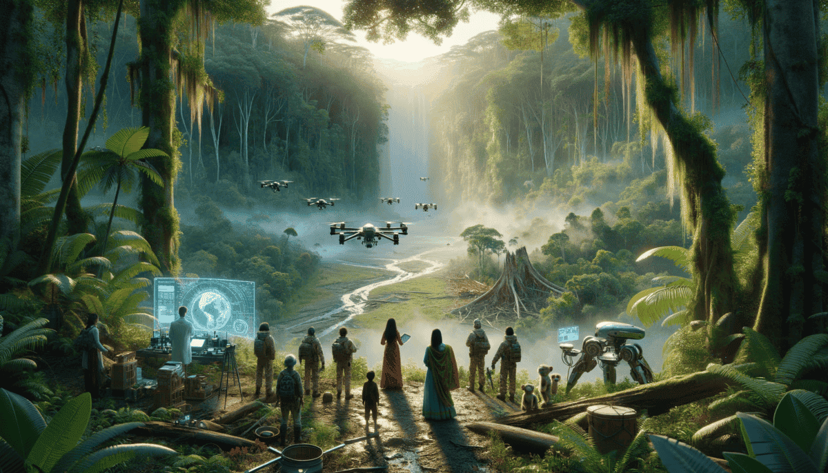 Exploring The Amazon with AI: The Robots and the Rainforest 3 Image Description