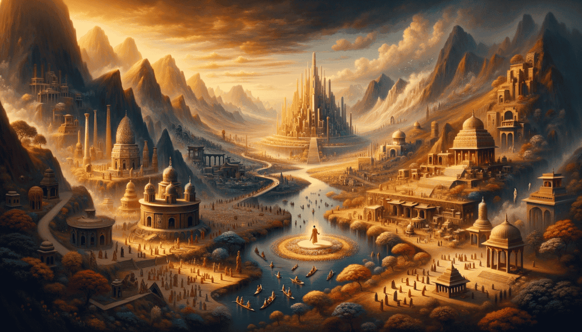 Asia's Cradle of Civilization: The Birthplace of Hinduism, Buddhism, and Islam 4 Image Description