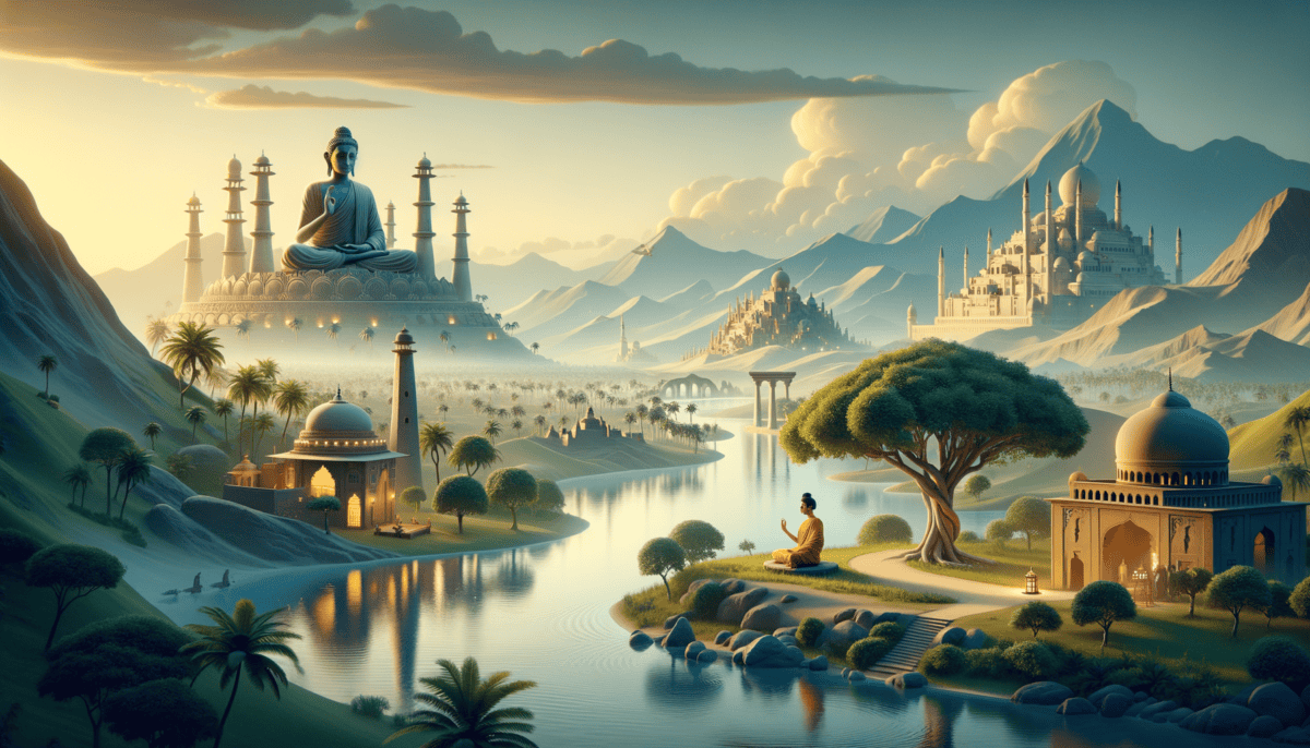 Asia's Cradle of Civilization: The Birthplace of Hinduism, Buddhism, and Islam 1 Image Description