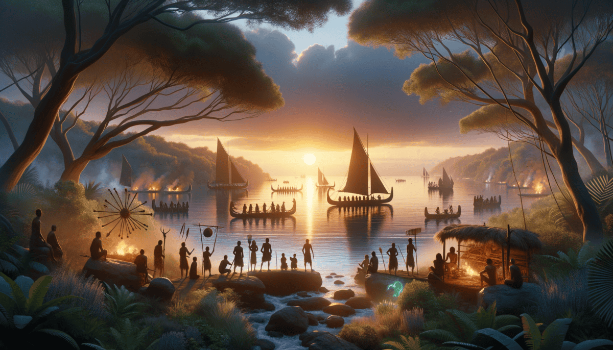 Oceania's Dawn: The Tale of Human Endeavor from 60,000 Years Ago 2 Image Description