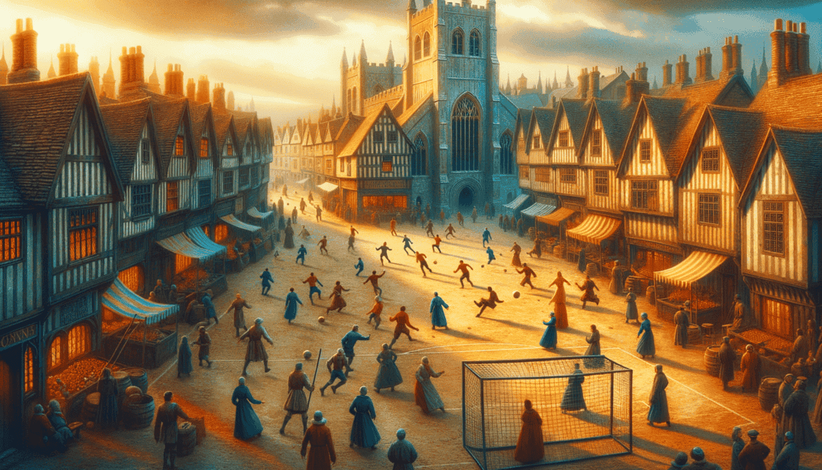 The History of Football: From Ancient Fields to Modern Stadiums 1 Image Description