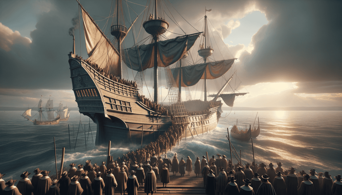 The Pilgrims' Voyage to Freedom: Journey to the New World 3 Image Description