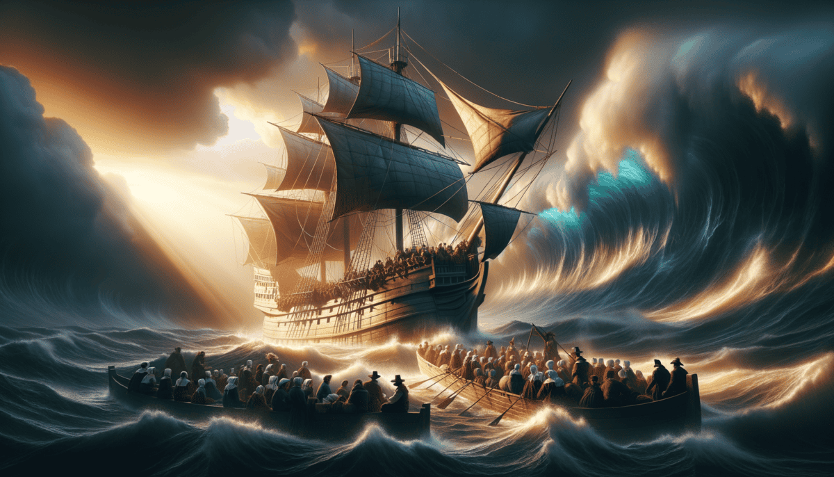 The Pilgrims' Voyage to Freedom: Journey to the New World 2 Image Description