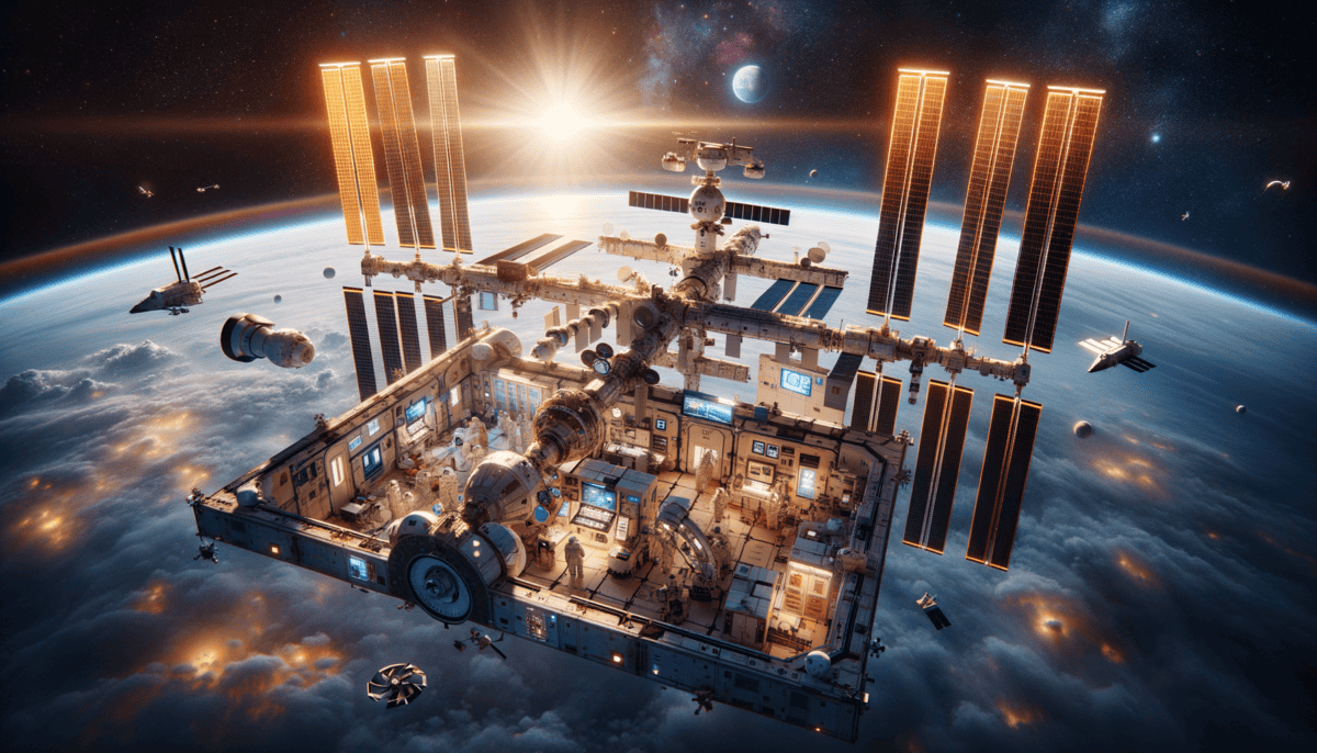 The International Space Station: A Global Collaboration for Humanity's Future in Space 3 Image Description