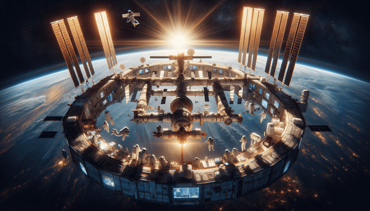 The International Space Station: A Global Collaboration for Humanity's Future in Space 2 Image Description