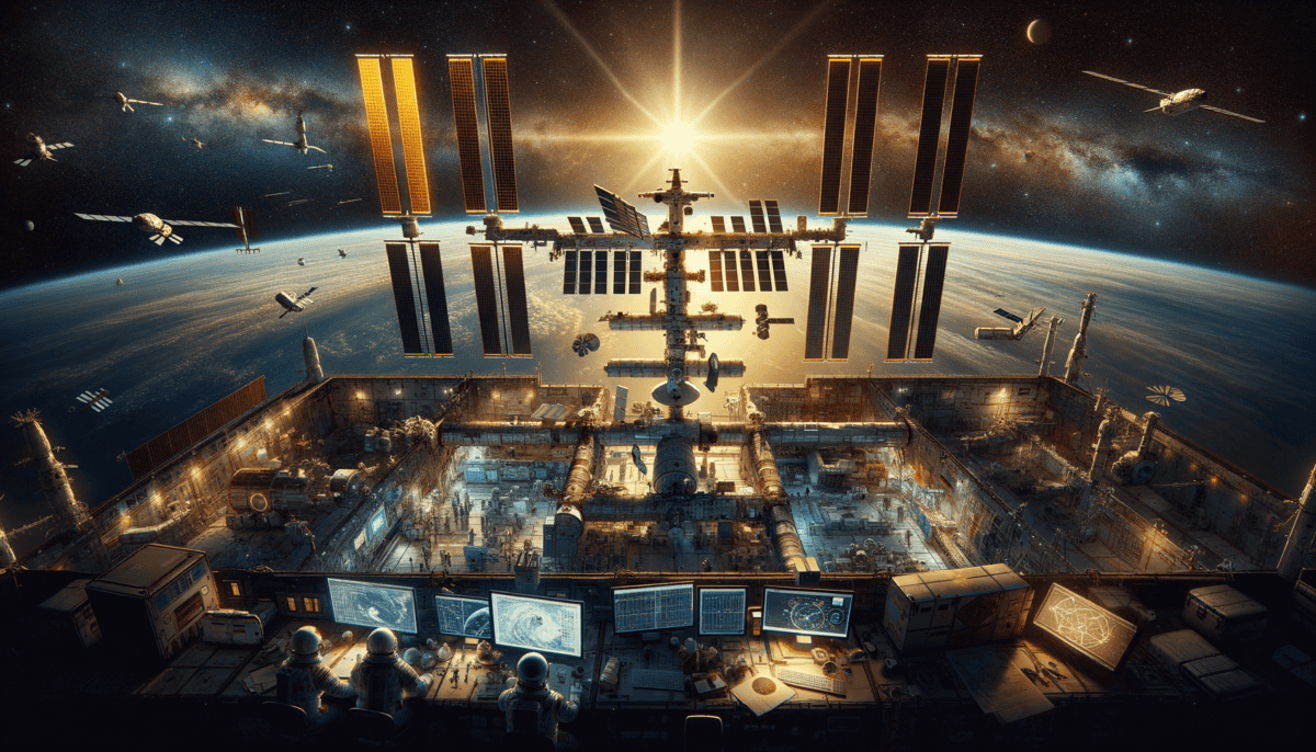 The International Space Station: A Global Collaboration for Humanity's Future in Space 1 Image Description