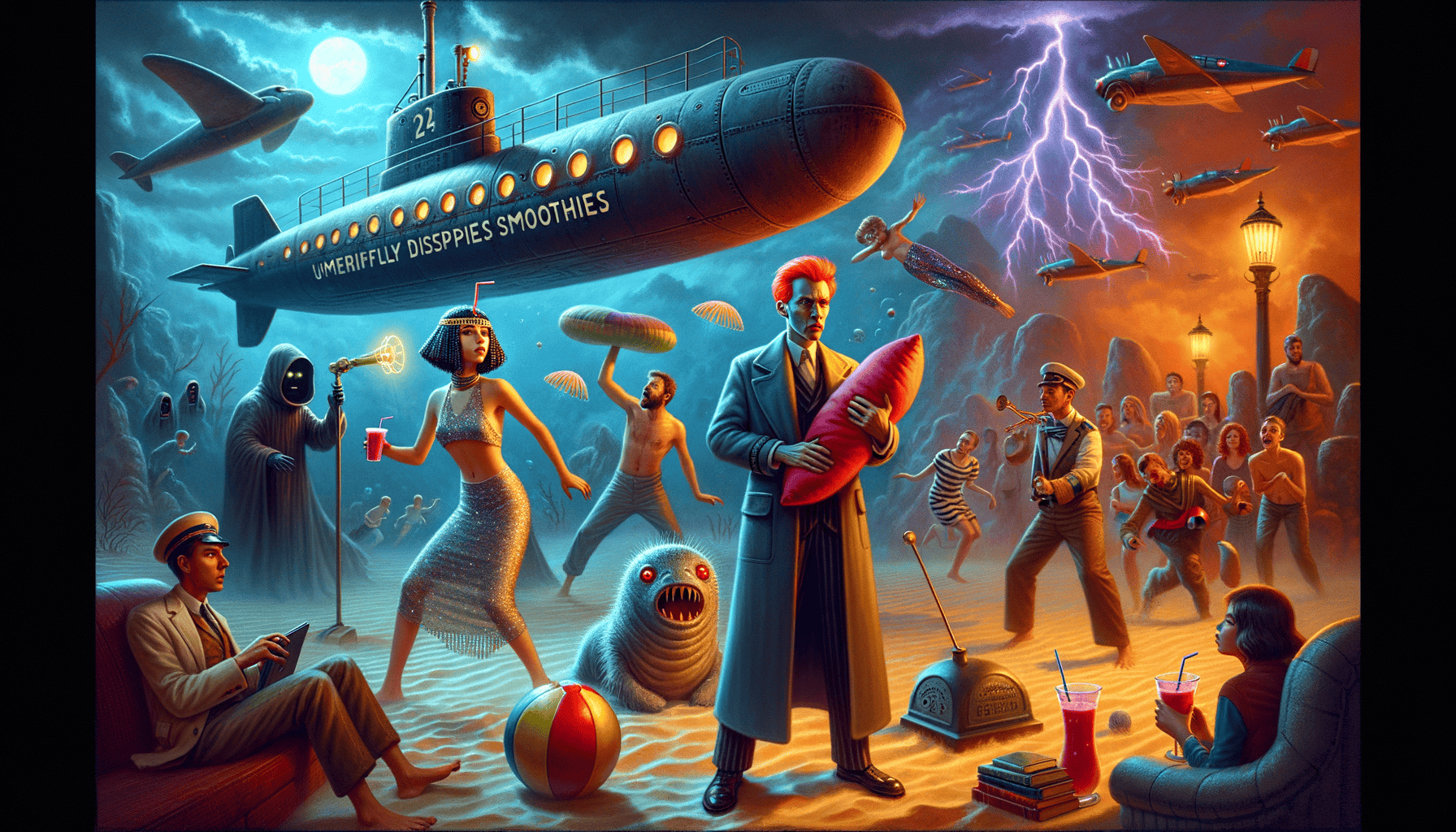 The Periscope Smoothie and Private Yawn: A 1962 Submarine Adventure with Cleopatra and Singing Lightning 2 Image Description