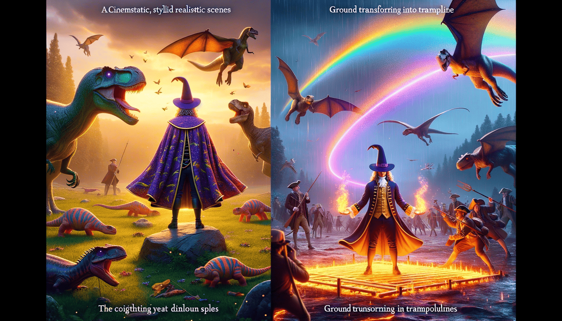 Dinosaur Kingdom: The Magical Adventures of a Wizard, Rainbow Slides, and Hidden Playgrounds! 5 Image Description