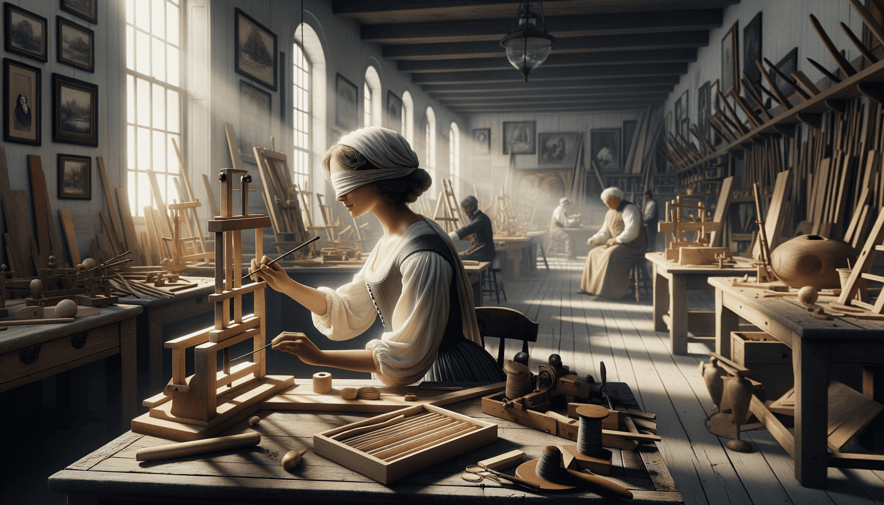 Elizabeth Gilbert (1826-1885): The Blind Woodcarver's Masterpieces Without Sight or School 4 Image Description